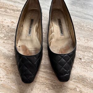 Bruno Magli Black Quilted Loafers
